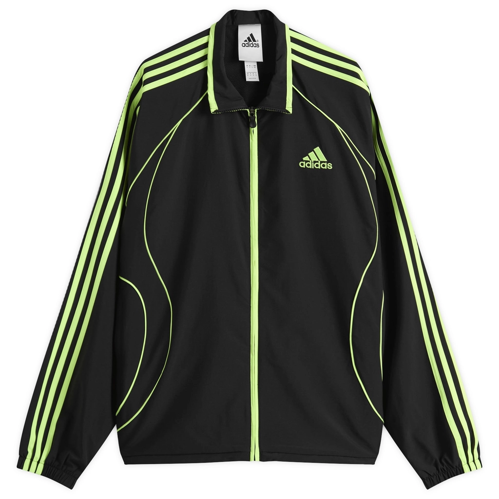Adidas Originals Men's Teamgeist Track Top Black/Signal Green